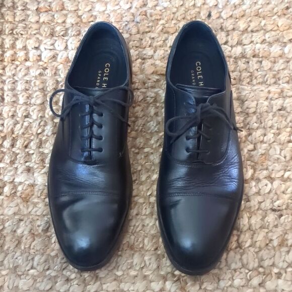 Cole Haan Broadway Leather Cap-Toe Oxfords Grand OS Technology Comfort 9.5 - Picture 1 of 9